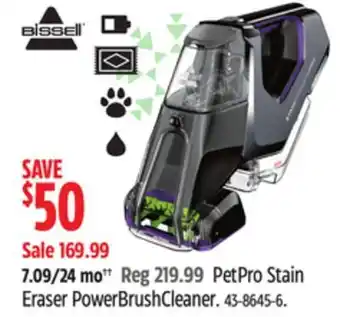 Canadian Tire Bissell petpro stain eraser powerbrushcleaner offer