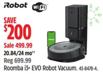 Canadian Tire Robot roomba i3+ evo robot vacuum offer