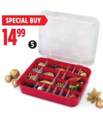 Canadian Tire Christmas ornament storage box offer