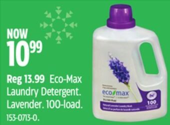 Canadian Tire Eco-max laundry detergent offer