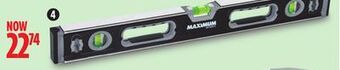 Canadian Tire Maximum 24" box beam level offer