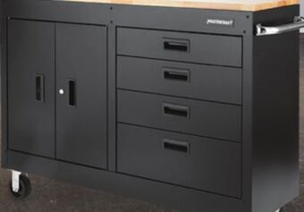 Canadian Tire Mastercraft 54" 4-drawer/ 2-door mobile work station offer