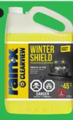 Canadian Tire Rain-x clear view winter windshield washer fluid offer