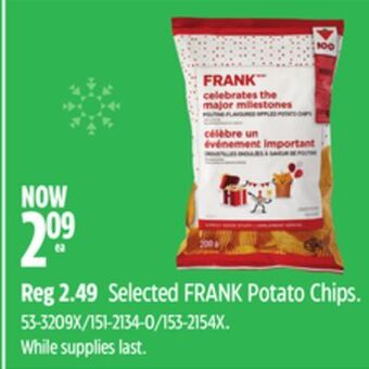 Canadian Tire Selected frank potato chips offer