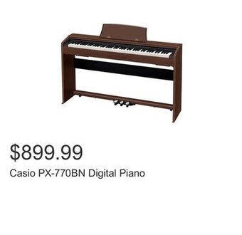 Costco Casio px-770bn digital piano offer