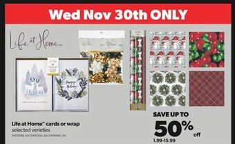 Real Canadian Superstore Life at home™ cards or wrap offer