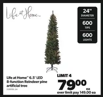Real Canadian Superstore Life at home™ 6.5' led 8-function reindeer pine artificial tree offer