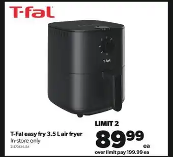 Real Canadian Superstore T-fal easy fry 3.5 l air fryer offer