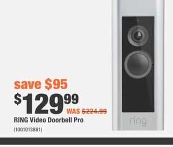 Home Depot Ring video doorbell pro offer