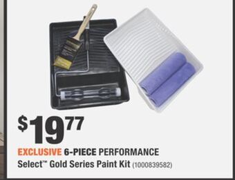 Home Depot 6-piece performance select™ gold series paint kit offer