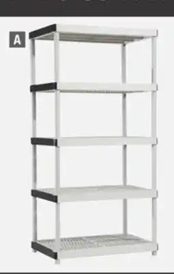 Home Depot Hdx 5-shelf resin storage unit offer