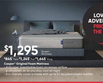 Sleep Country Casper® original foam mattress offer