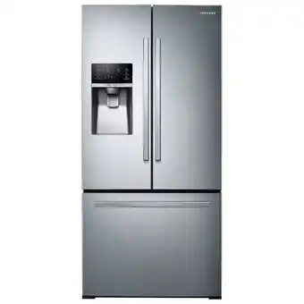 Best Buy Samsung 33" 25.5 cu. ft. french door refrigerator w/ water & ice dispenser (rf26j7510sr) - stainless offer