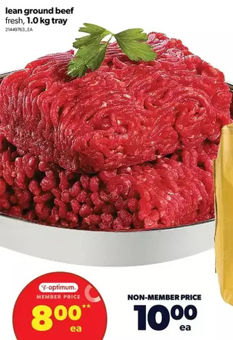 Real Canadian Superstore Lean ground beef offer