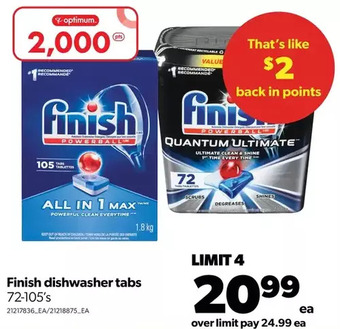 Real Canadian Superstore Finish dishwasher tabs offer