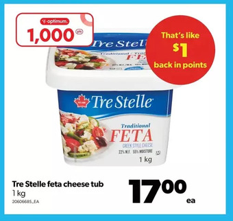 Real Canadian Superstore Tre stelle feta cheese tub offer