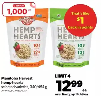 Real Canadian Superstore Manitoba harvest hemp hearts offer