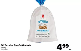 Real Canadian Superstore Pc bavarian style soft pretzels offer