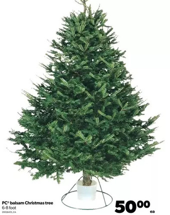 Real Canadian Superstore Pc balsam christmas tree offer