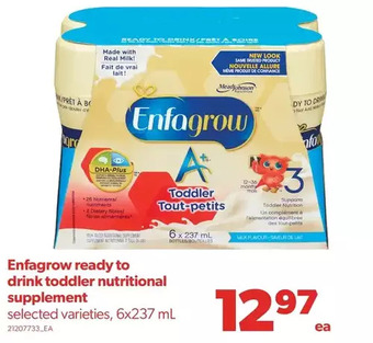 Real Canadian Superstore Enfagrow ready to drink toddler nutritional supplement offer