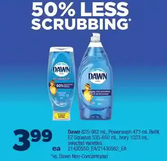 Real Canadian Superstore Dawn, powerwash, refill, ez squeeze, ivory offer