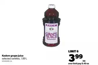 Real Canadian Superstore Kedem grape juice offer
