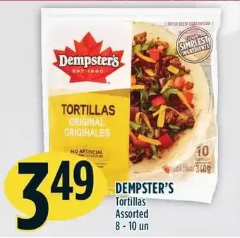 Marché Adonis Dempster's tortillas offer