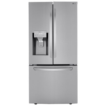 Best Buy Lg 33" 24.5 cu. ft french door refrigerator with water & ice dispenser (lrfxs2503s) -stainless steel offer