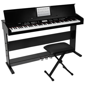 Best Buy Alesis virtue 88-key electric keyboard with stand & bench - black offer