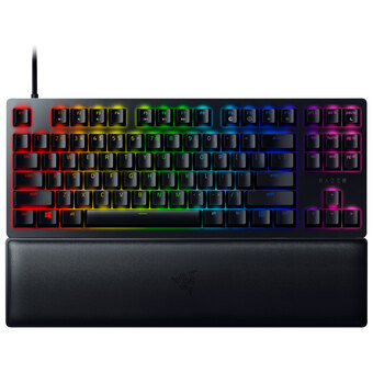 Best Buy Razer huntsman v2 tkl backlit mechanical linear red optical ergonomic gaming keyboard - english offer