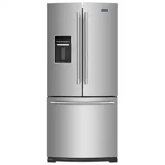 Best Buy Maytag 30" 19.7 cu. ft. french door refrigerator with led lighting (mfw2055frz) - stainless steel offer
