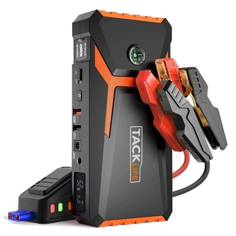Best Buy Tacklife t8 800a peak 18000mah car jump starter up to 7.0l gas power bank battery offer