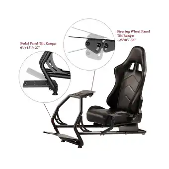Best Buy Boost industries rsc-gt7-b racing simulator cockpit (black) offer