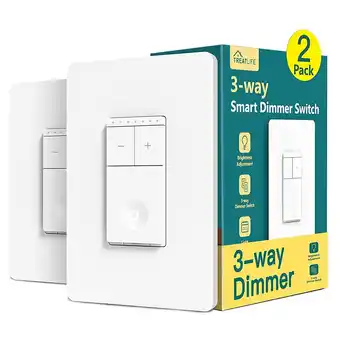 Best Buy Treatlife 3 way smart dimmer switch, no hub required, compatible with alexa&google assistant offer