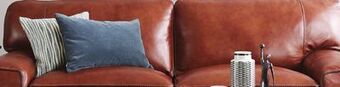 Leon's Stampede leather sofa - chestnut offer