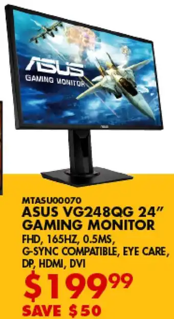 Canada Computers Asus VG248QG 24" Gaming Monitor offer