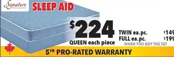 Surplus Furniture Signature Sleep Aid Queen offer