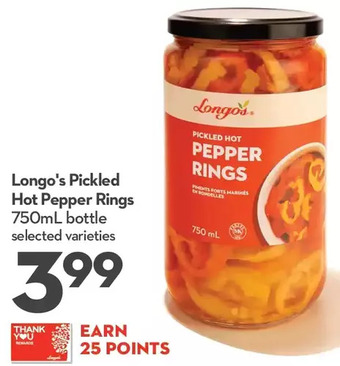 Longo's Longo's pickled hot pepper rings offer