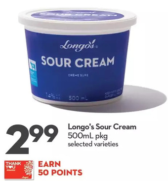 Longo's Longo's sour cream offer