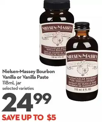 Longo's Nielsen-massey bourbon vanilla or vanilla paste offer