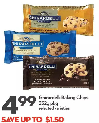 Longo's Ghirardelli baking chips offer