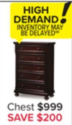 Leon's Chester chest - cherry offer