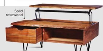 Leon's Milo lift top coffee table - natural offer