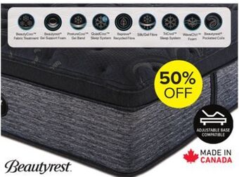 Leon's Beautyrest world class grandeur medium queen mattress offer