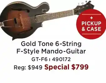 Long & McQuade Gold tone 6-stripg f-style mando-guitar offer