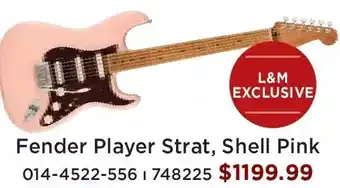 Long & McQuade Fender player strat offer