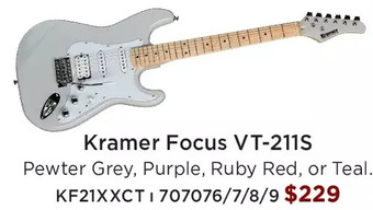 Long & McQuade Kramer focus vt-211s offer