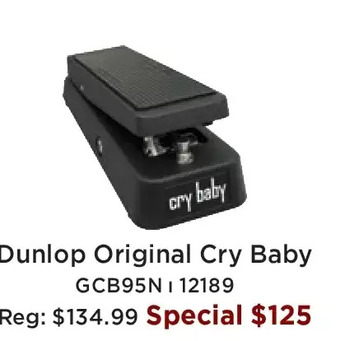 Long & McQuade Dunlop original cry baby offer