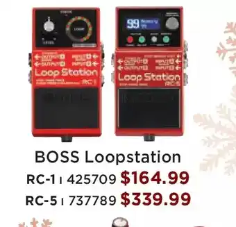 Long & McQuade Boss loopstation rc-1 | rc-5 offer