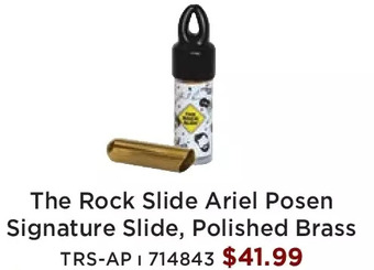 Long & McQuade The rock slide ariel posen signature slide, polished brass offer